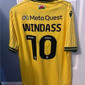 2025/2026 Macron Wrexham AFC Away Jersey  - Windass Sz xL Soccer EFL - flaw